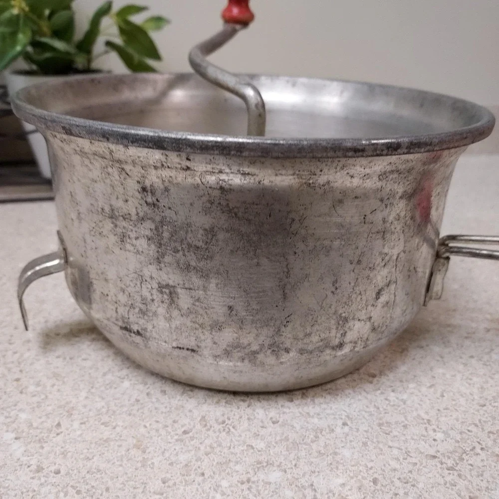 Vintage Foley Food Mill Masher With Red‎ Wood Handles